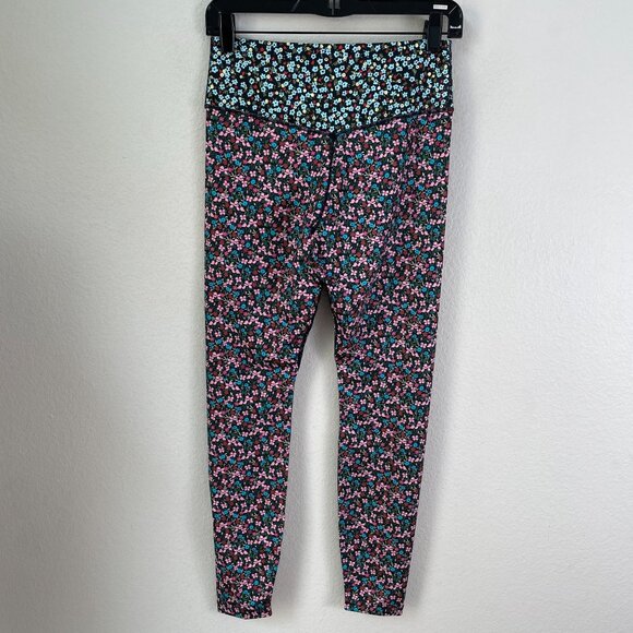 Nike Dri-Fit Womens Medium Floral Mix Print Leggings 7/8 Length Tights - Picture 6 of 9